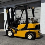Yale 5000LB Forklift Pneumatic Tire 3 Stage Mast Side Shift Lpg Truck. Fixed Price $13500.00.