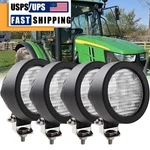 4PCS Led Oval Flood Work Lamps For John Deere 5055E, 5065E, 5075E, 5100MH, 5115M. Fixed Price $259.00.