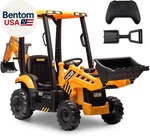12V Jcb Electric Backhoe Loader Toy Car For Kids, Battery Powered Ride Constr. Fixed Price $411.86.