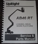 Upright AB46 Boom Lift Platform Service Parts Repair Workshop Manual. Fixed Price $44.99.