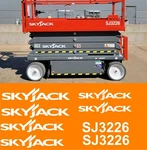 Skyjack Scissor Lift Replacement Decal Kit SJ1113226. Fixed Price $27.00.
