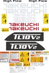 Fits Takeuchi TL10V2 Decal Kit Skid Steer 3M Vinyl- Free Shippin. Fixed Price $145.98.