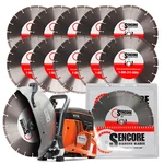 Husqvarna K770-14" Concrete SAW+12 Blades+free Ship, American Authorized Dealer. Fixed Price $1449.00.