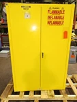 Justrite Gal Flammable Liquid Storage Cabinet Door Manual 65"X43"X18" 25450. Fixed Price $1169.99.