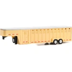 26-FOOT Vertical Three Hole Gooseneck Livestock Trailer Tan. Fixed Price $14.99.