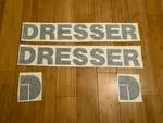 24 & 4.5 Dresser Logo Decal Sticker Kit ( 4) Bulldozer Loader Heavy Equipment. Fixed Price $38.95.