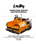 Leeboy 8515C Conveyor Paver Service Parts Repair Manual 1003095-04. Fixed Price $64.00.