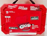 Milwaukee Hole DOZER,48-22-4030, 16PC. 3/4"TO 2-1/2",LIMITED Life Warranty, (B6). Fixed Price $54.98.