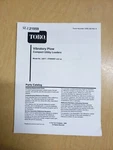 Toro Vibratory Plow For Compact Utility Loaders Parts Catalog #22911. Fixed Price $21.78.
