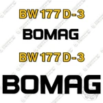 Fits Bomag BW177D-3 Decal Kit Vibratory Roller Sticker Replacement Set. Fixed Price $124.95.