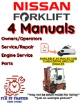 Nissan Forklift MCP1F2A25DV Service Operator Engine Parts Manual Pdf Usb. Fixed Price $55.00.