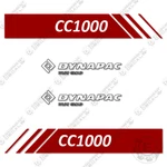 Fits Dynapac CC1000 Kit Roller Equipment Decals. Fixed Price $99.95.