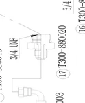 T300-880020 Hydraulic Control Fitting Male Nipple Tym Backhoe / Bad Boy Tractor. Fixed Price $15.00.