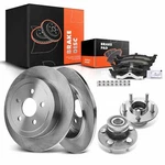 Rear Disc Brake Rotors & Pads + Hub Bearing For Chrysler Sebring Dodge Stratus. Fixed Price $140.99.