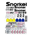 Snorkel TB80 Boom Lift Decal Kit 7 Year Vinyl!. Fixed Price $239.00.