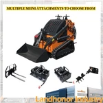 Landhonor 23HP Compact Mini Skid Steer Loader With Fork/auger/grapple Track. Fixed Price $6699.00.