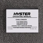 Hyster H250HD Challenger Forklift Truck Owner Operator User Manual F007. Fixed Price $124.74.