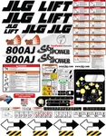 Fits Jlg 800AJ Boom Lift Decal Kit 3M Vinyl Free Shipping. Fixed Price $259.95.