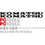 Komatsu Pc 120LC Excavator Decal Set (without White Stripe). Fixed Price $215.61.