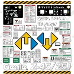 Fits Genie Z-45/25J Decal Kit Articulated Boom Lift 7 Year 3M Vinyl!. Fixed Price $274.95.