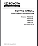Toyota Forklift 7BNCU15 7BNCU18 7BNCU20 7BNCU25 Service Repair Manual Pdf Usb. Fixed Price $39.99.