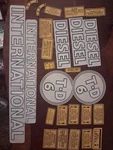 International TD-6 Decal Set For Crawler Dozer. Fixed Price $100.00.
