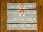 Texas Pride Trailer Decals Stickers (2) Replacement 12"-48" Old & New Design. Fixed Price $32.95.